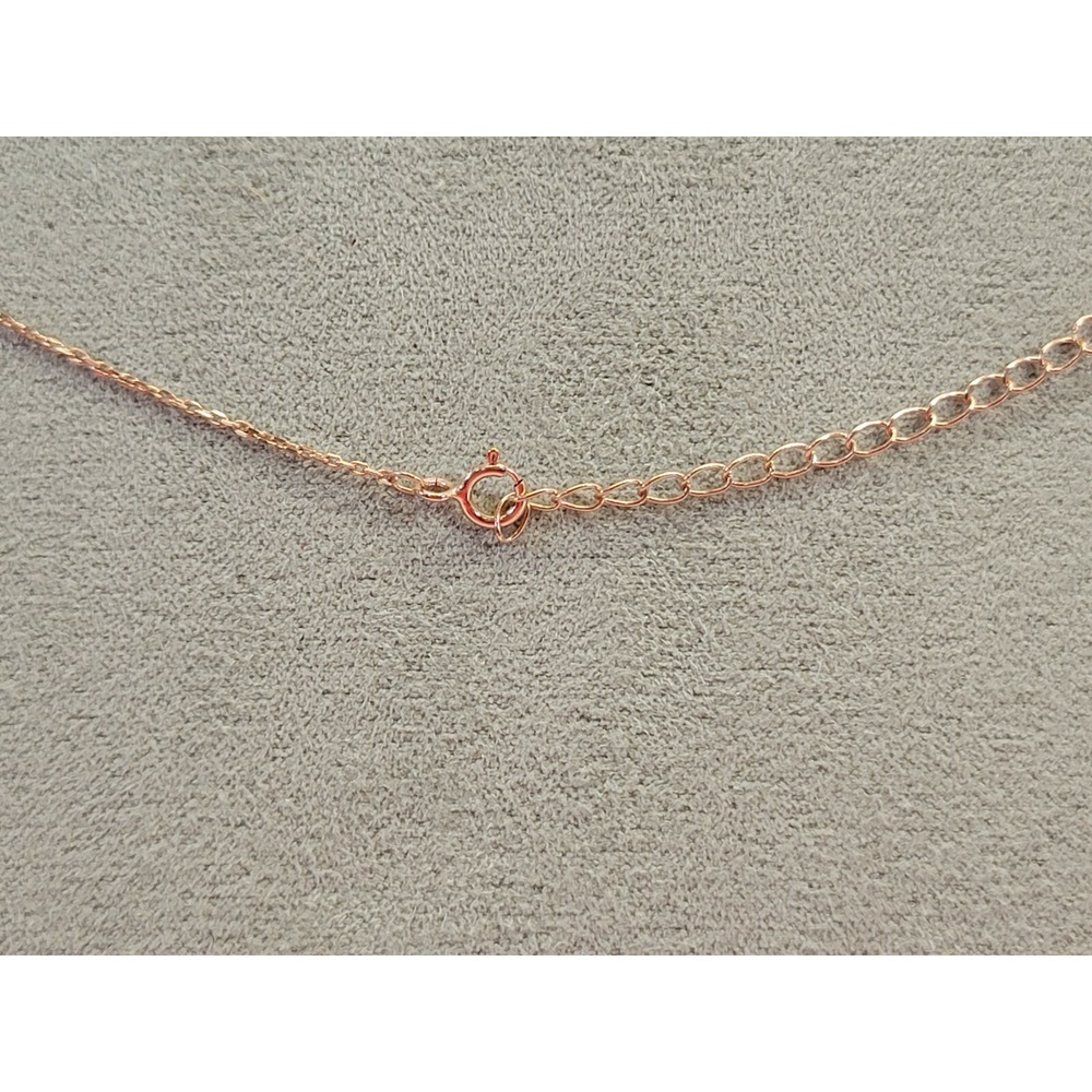 Name Brand Fashion Necklace .925 Sterling Silver Crystal Jewelry Stylish Elegant - Picture 5 of 10